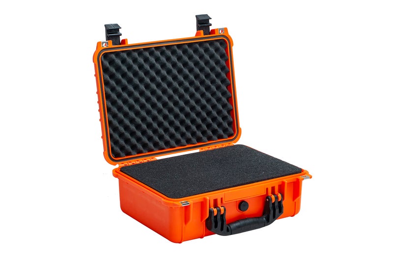 MEIJIA Portable All Weather Waterproof Camera Case with Customizable Fit Foam,Fit Use of Drones, Camera, Equipments, Pistols,15.98x12.99x6.85inches(Orange) - Image 3